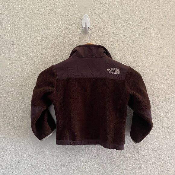 Girls Toddler The North Face Polartec Fleece Full Zip Jacket Toddler Brown XXS - Picture 3 of 5